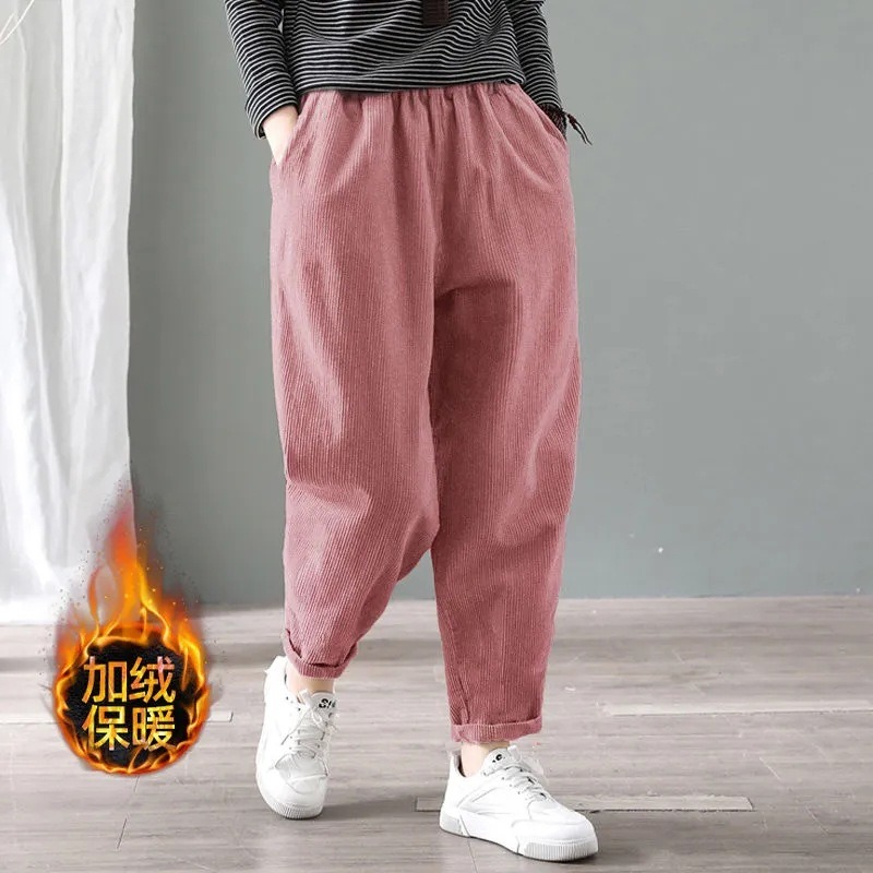 Женские вельветовые брюки-харе – обзор и цена Corduroy Pant Warm